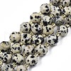 Natural Dalmatian Jasper Beads Strands G-N326-100-02-1