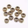 Tibetan Style Alloy Spacer Beads TIBEB-S039-032AG-NR-1