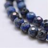 Faceted Natural Fire Crackle Agate Beads Strands G-F447-4mm-A19-3