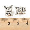 Rack Plating Alloy European Beads FIND-B034-38AS-3