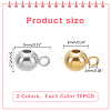 20Pcs 2 Colors 304 Stainless Steel Tube Bails STAS-LP0001-22-2