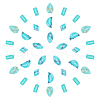 SUNNYCLUE 100Pcs 5 Style Synthetic Turquoise Cabochons G-SC0002-26-1