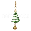 Christmas Tree Aluminum Wire Pendant Decoration HJEW-JM01975-3