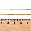 1MM Brass Box Chain Necklaces NJEW-C086-01G-5