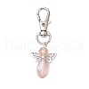 10Pcs Angel Glass Pendant Decorations HJEW-JM02673-4
