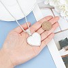 Alloy Rhinestone Pendant Necklaces NJEW-WH0008-01S-3