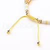 Adjustable Nylon Thread Braided Beads Bracelets BJEW-JB06140-4