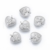 Tarnish Resistant 304 Stainless Steel Pendant Rhinestone Settings STAS-N097-255P-2