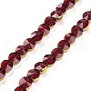 Electroplate Glass Beads Strands EGLA-C005-03A-1