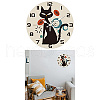 MDF Printed Wall Clock HJEW-WH0058-034-8