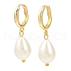 Teardrop Brass Hoop Earrings EJEW-JE06461-03-3