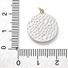 304 Stainless Steel Crystal Rhinestone Pendants STAS-E550-24G-3