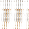 SOFPLATE 200Pcs 2 Colors Iron Ball Chains with Connectors IFIN-SP0001-15-1