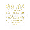 3D Metallic Star Sea Horse Bowknot Nail Decals Stickers MRMJ-R090-58-DP3208-1
