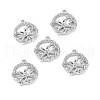 Alloy Crystal Rhinestone Pendants ALRI-H004-30P-3