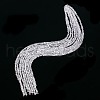 Transparent Cube Shaped Crystal Glass Beads Strands GLAA-F012-A03-2