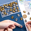 DICOSMETIC 40Pcs 2 Colors Tibetan Style Alloy Beads FIND-DC0006-07-3