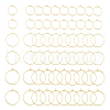 Unicraftale 60Pcs 2 Styles Brass Hoop Earrings Findings KK-UN0002-43-1