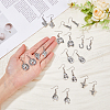 10 Pair 10 Style Alloy Dangle Earrings with 304 Stainless Steel Pins EJEW-AB00035-3