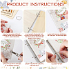 SUPERDANT 1 Set Wooden 2-Ring Loose Leaf Binder Postcard Phote Album Cover DIY-SD0001-02F-4