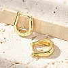 U-Shaped Brass Hoop Earrings EJEW-D311-105G-5