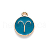 Alloy Enamel Pendants X-ENAM-S124-01B-05A-2