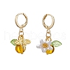 Alloy Acrylic Hoop Earrings EJEW-JE06439-5