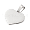 304 Stainless Steel Pendants STAS-F313-13P-2