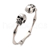 304 Stainless Steel Cuff Bangles BJEW-E094-18AS-1