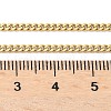 Unisex PVD Vacuum Plating 304 Stainless Steel Curb Chain/Twisted Chain Necklaces STAS-D0002-34G-2