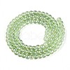 Electroplate Transparent Glass Beads Strands GLAA-T032-T4mm-AB17-2
