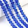 Electroplate Glass Beads Strands EGLA-A034-T1mm-L26-4