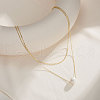 Mother's Day Jewellery Round Natural Freshwater Pearl Pendant Necklaces NJEW-G153-03G-3