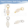 20Pcs 2 Colors Grade A Natural Cultured Freshwater Pearl Rice Charms PALLOY-AB00254-1