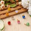 10Pcs Apple Gemstone Charm Pendant Crystal Quartz Healing Natural Stone Pendants Opal Buckle for Jewelry Necklace Earring Making Crafts JX526H-4