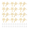 Unicraftale Star 201 Stainless Steel Stud Earring Findings STAS-UN0054-75G-1