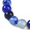 Natural Striped Agate/Banded Agate Beads Strands G-Z060-A01-B25-3