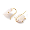 Mother's Day Jewellery Rectangle Natural Pearl Dangle Earrings for Women EJEW-E303-09G-2