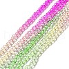 Transparent Gradient Color Glass Beads Strands X1-GLAA-H021-01B-22-2