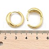 Star Brass Micro Pave Clear Cubic Zirconia Hoop Earrings EJEW-D311-104G-3