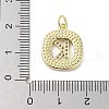 Rack Plating Brass Micro Pave Clear Cubic Zirconia Pendants KK-E102-33G-K-3