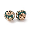 Handmade Resin Indonesia Round Beads IPDL-P005-10KCG-02-2