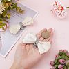 2Pcs Detachable Polyester Bowknot Shoe Decoration AJEW-FG0002-01A-3