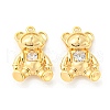 Brass Micro Pave Cubic Zirconia Pendants KK-Q809-18G-1