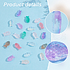   150pcs 10 Colors Transparent Spray Painted Glass Beads GLAA-PH0002-71-4