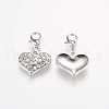 Alloy Rhinestone Pendants RB-C1386-A28P-2