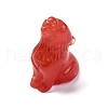 Synthetic Cherry Quartz Glass Display Decorations DJEW-P019-A20-2