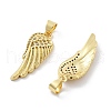 Brass Micro Pave Cubic Zirconia Pendants KK-Z098-11G-2