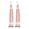 Glass Leverback Earrings EJEW-JE05983-1