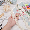 MAYJOYDIY US 5 Yards Shell Shaped Cotton Hollow Flower Lace Trim SRIB-MA0001-01-3